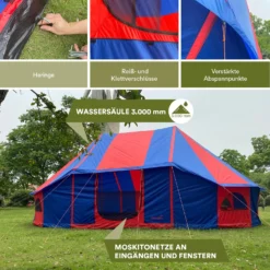 Skandika Morsom Rood/blauwe Eventtent 9 Skandika Morsom Rood/blauwe Eventtent -Merkloos Winkel 62d552913c7110.95539443