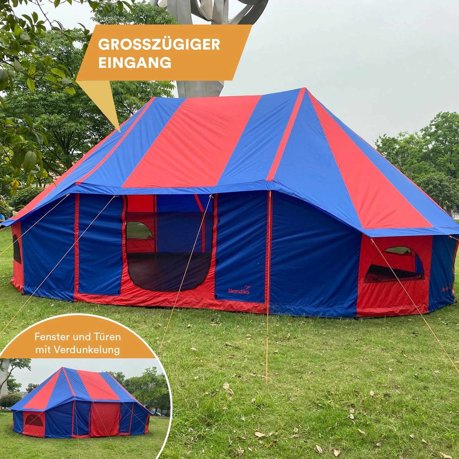 Skandika Morsom Rood/blauwe Eventtent 2 Skandika Morsom Rood/blauwe Eventtent - Afbeelding 2