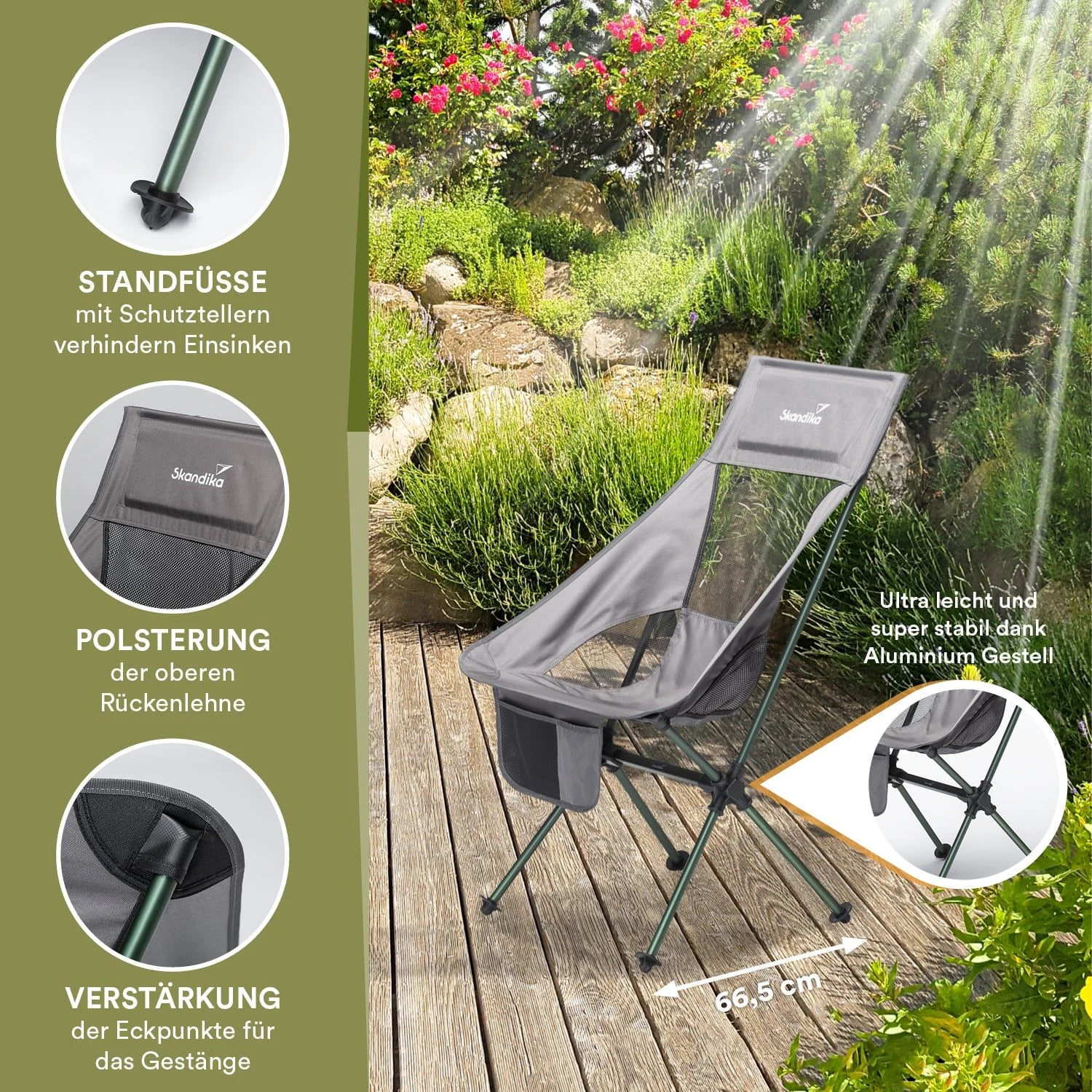 Skandika Compact Set Van 2 Vouwstoelen 3 Skandika Compact Set Van 2 Vouwstoelen - Afbeelding 3