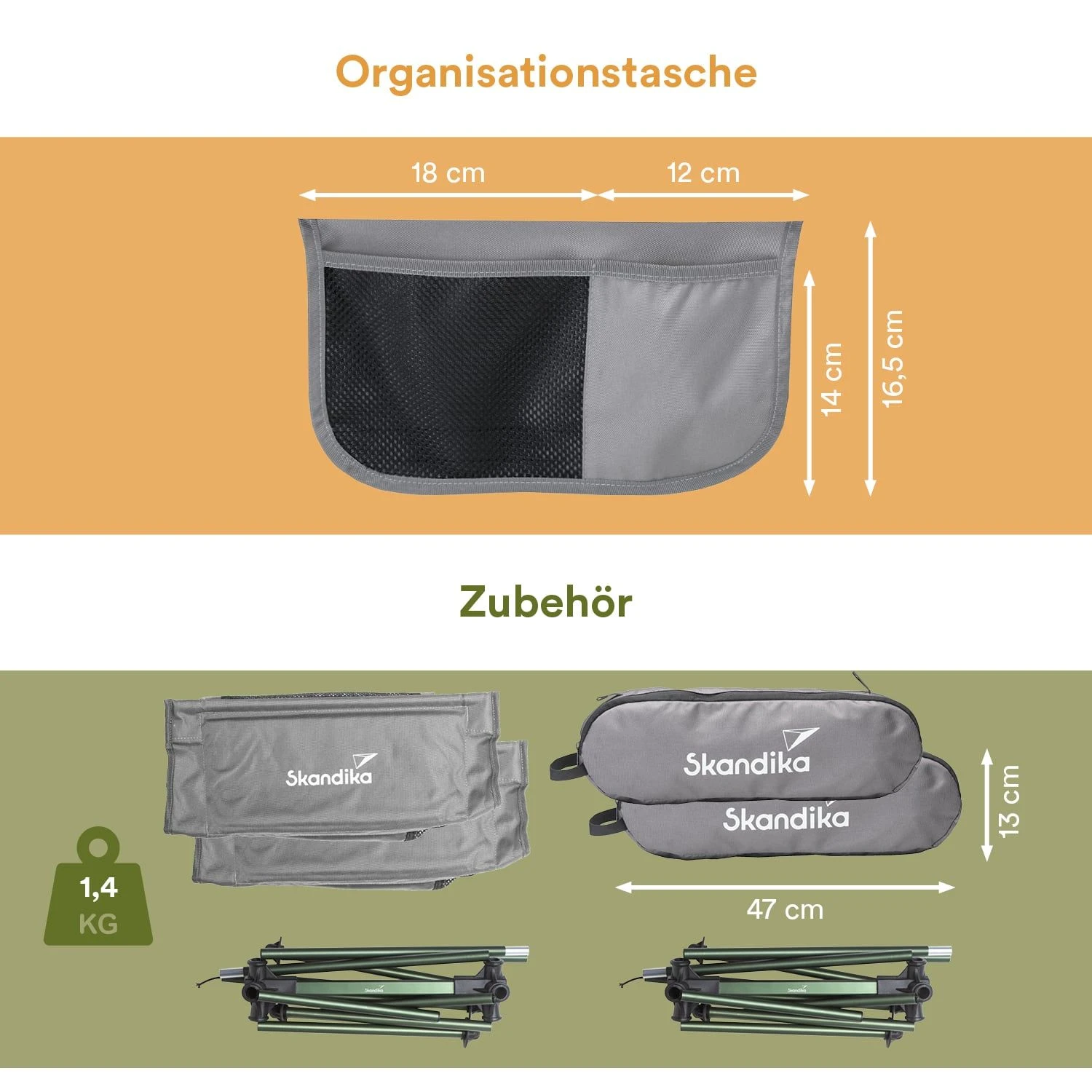 Skandika Compact Set Van 2 Vouwstoelen 6 Skandika Compact Set Van 2 Vouwstoelen - Afbeelding 6