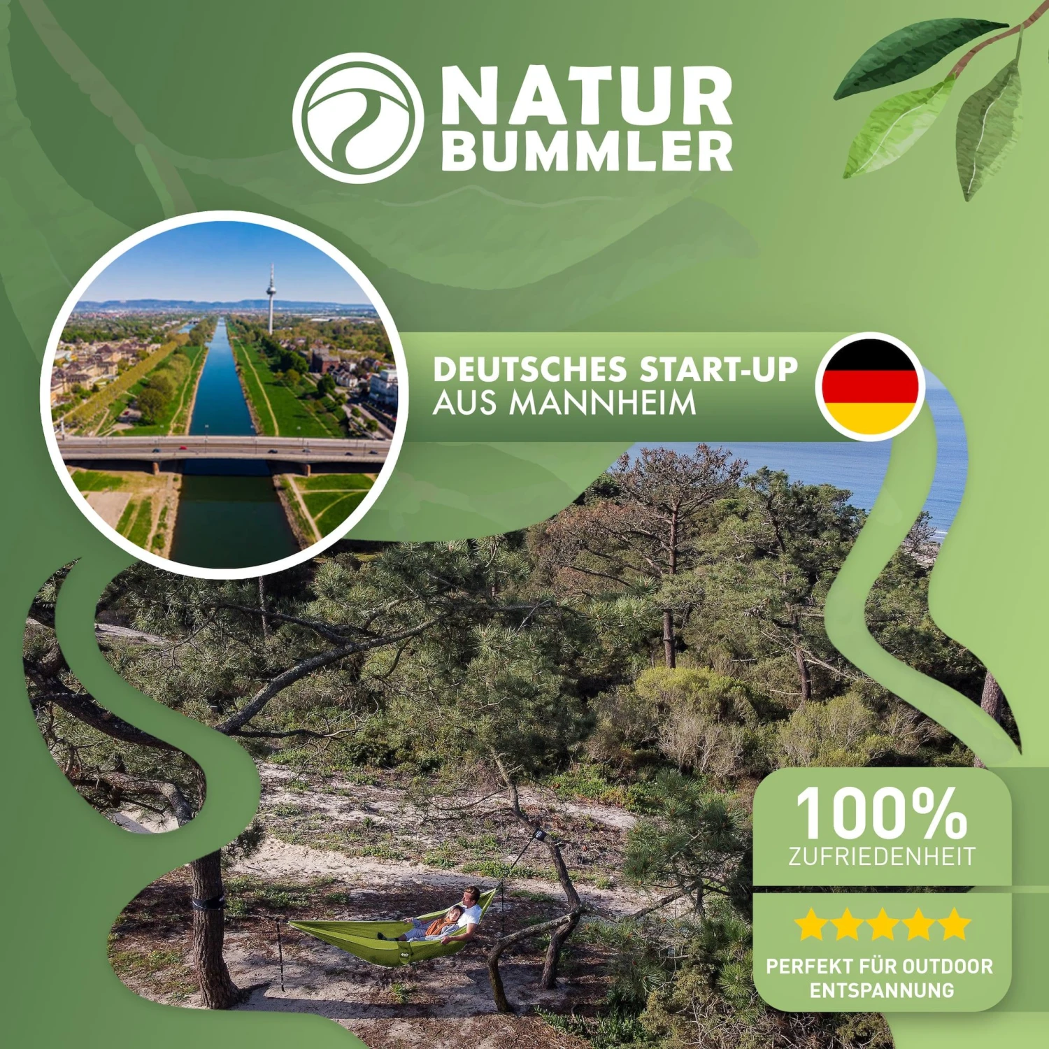 Merkloos Naturbummler 300 X 170 Hangmat Met Boombeschermingsmatten 5 Merkloos Naturbummler 300 X 170 Hangmat Met Boombeschermingsmatten - Afbeelding 5