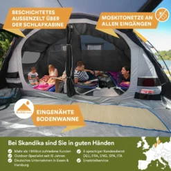 Skandika Gotland 6 Sleeper Protect Tunneltent -Merkloos Winkel 64a81a96ac38e5.00880838