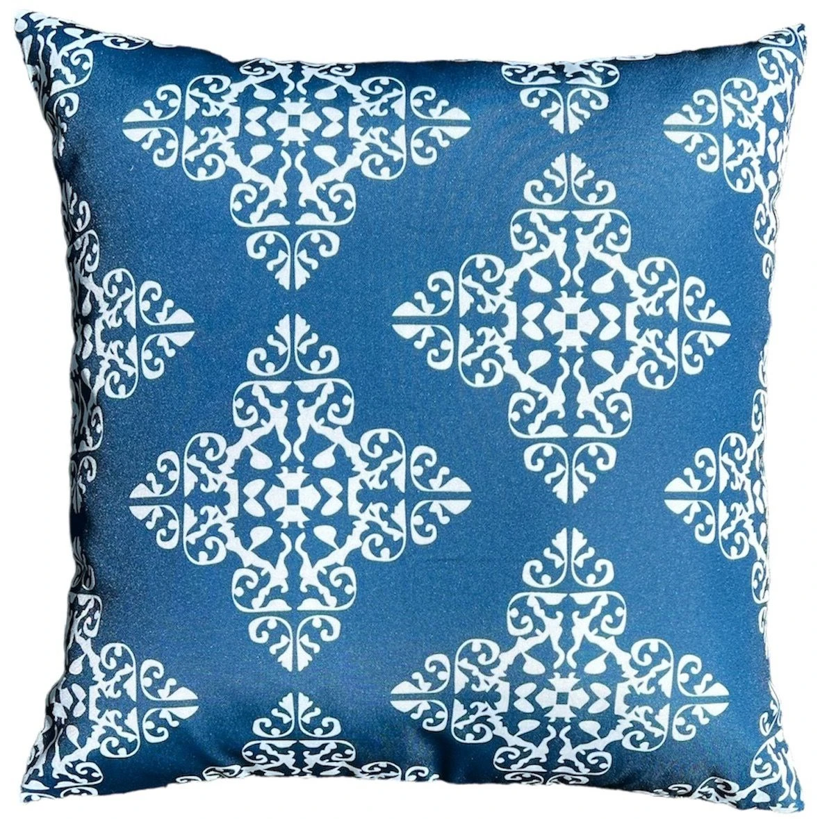 Merkloos Warmpi Verwarmd Outdoor Sierkussen - Blue/White 5 Merkloos Warmpi Verwarmd Outdoor Sierkussen - Blue/White - Afbeelding 5