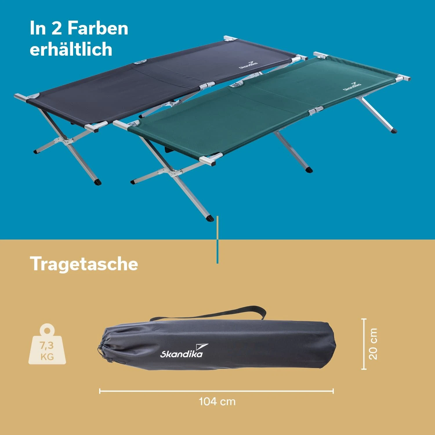 Skandika Vuoma Ligbed - Blue 6 Skandika Vuoma Ligbed - Blue - Afbeelding 6