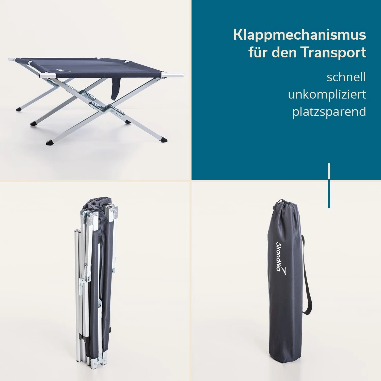 Skandika Vuoma Ligbed - Blue 4 Skandika Vuoma Ligbed - Blue - Afbeelding 4