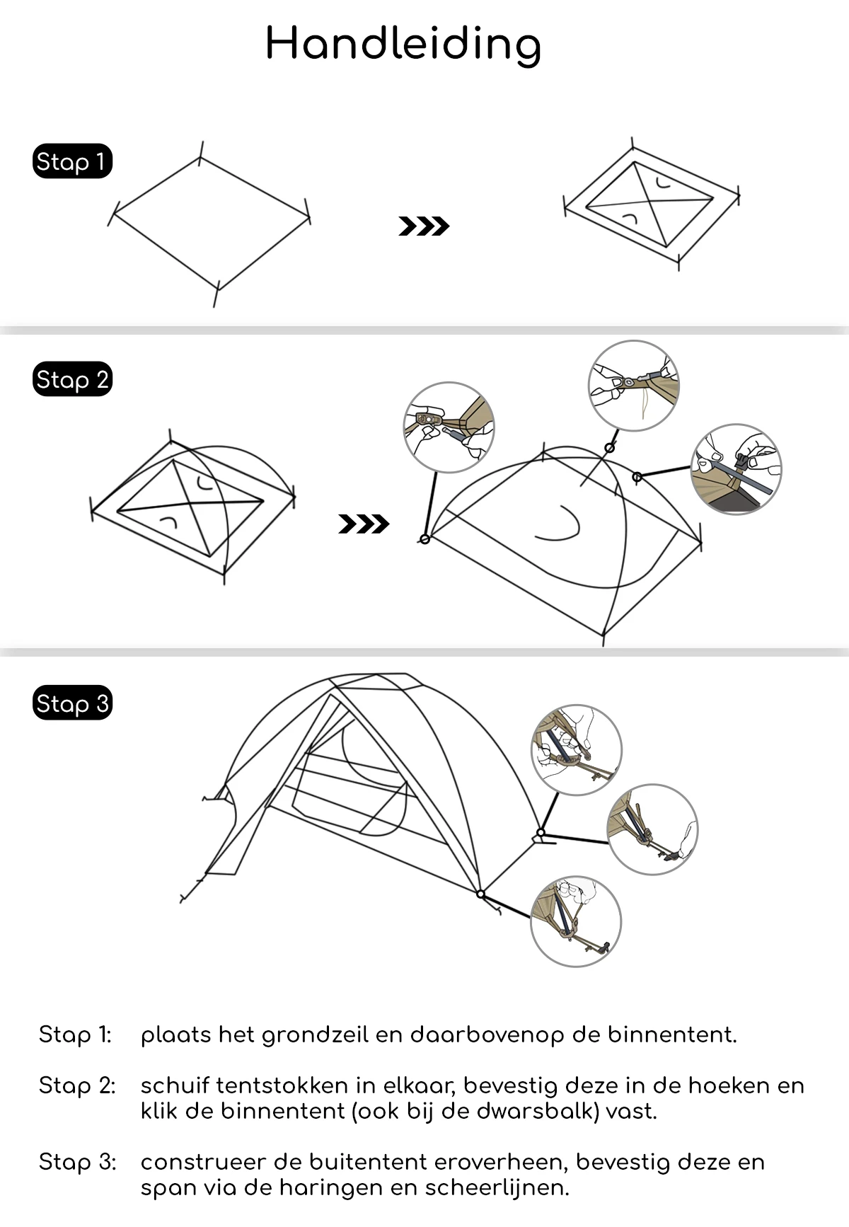 Hikr Lichtgewicht 2 Persoons Tent 6 Hikr Lichtgewicht 2 Persoons Tent - Afbeelding 6