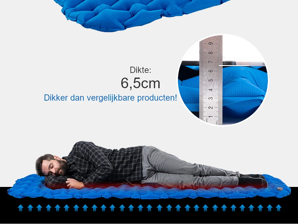 Hikr® 195 X 59 Cm Slaapmat 3 Hikr® 195 X 59 Cm Slaapmat - Afbeelding 3