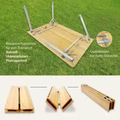 Skandika Tolja 100 X 65 Bamboe Campingtafel -Merkloos Winkel 65e039b2508765.80075334