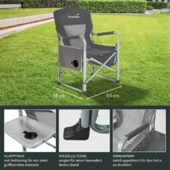 Skandika Tepsa Vouwstoel - Grey -Merkloos Winkel 65ef31a3bfb919.87226633