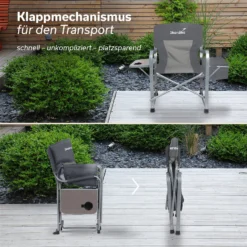 Skandika Tepsa Vouwstoel - Grey -Merkloos Winkel 65ef31a3c12002.30373223