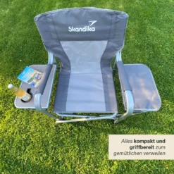 Skandika Tepsa Vouwstoel - Grey -Merkloos Winkel 65ef31b9812e75.05835332