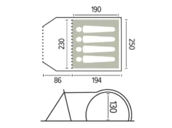 Trigano Ceylan 4-persoons Koepeltent -Merkloos Winkel 6633482e2fe404.10319351