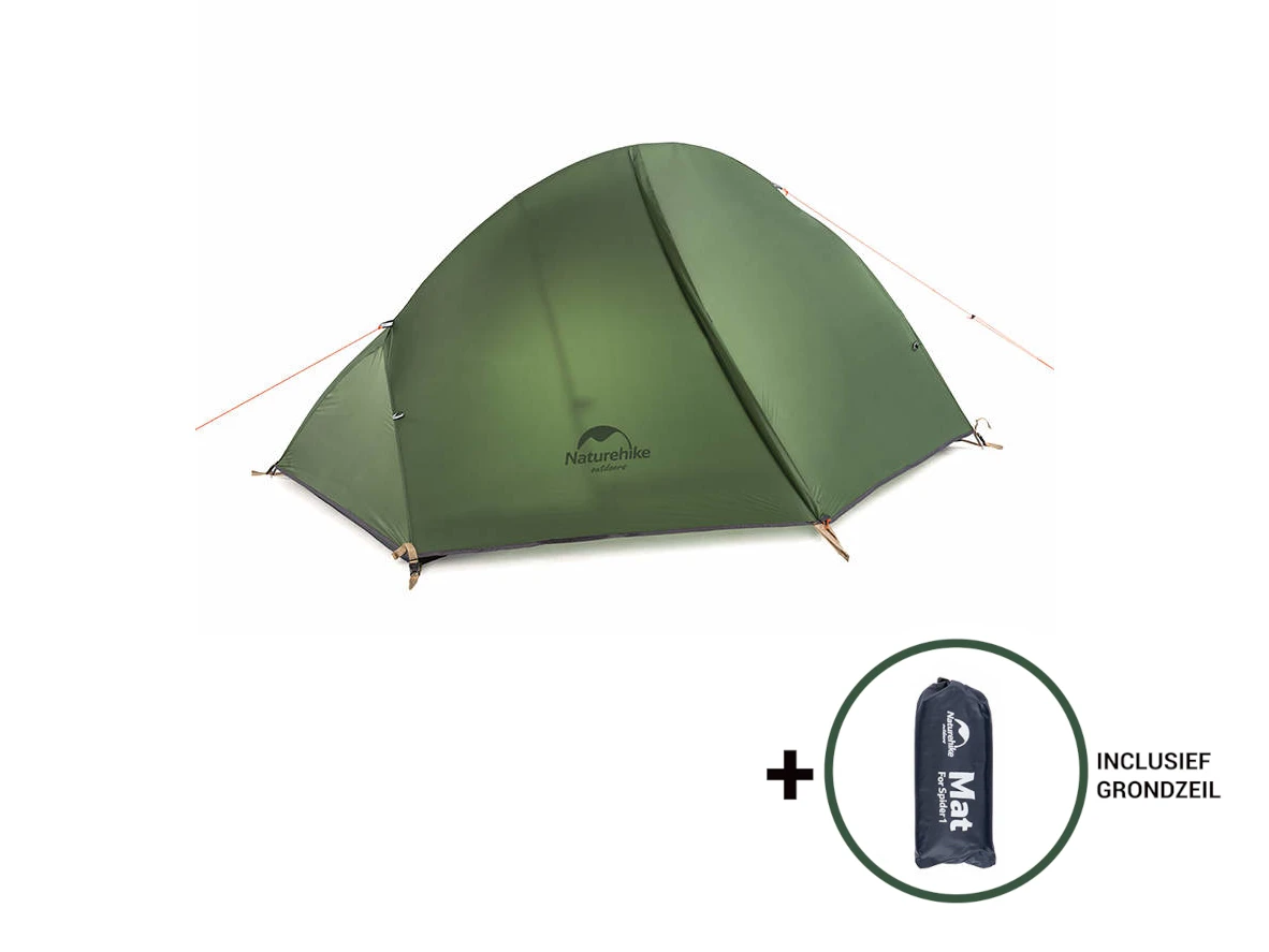 Naturehike Spider 1 Persoons Tent - Green 2 Naturehike Spider 1 Persoons Tent - Green - Afbeelding 2