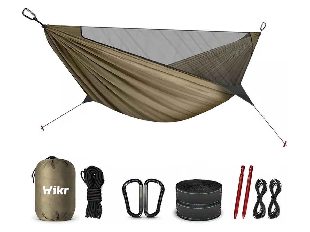 Hikr 2 Persoons Hangmat - Brown 1 Hikr 2 Persoons Hangmat - Brown