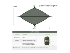 Hikr 2 Persoons Hangmat - Brown 11 Hikr 2 Persoons Hangmat - Brown -Merkloos Winkel 663895244b0181.70679465