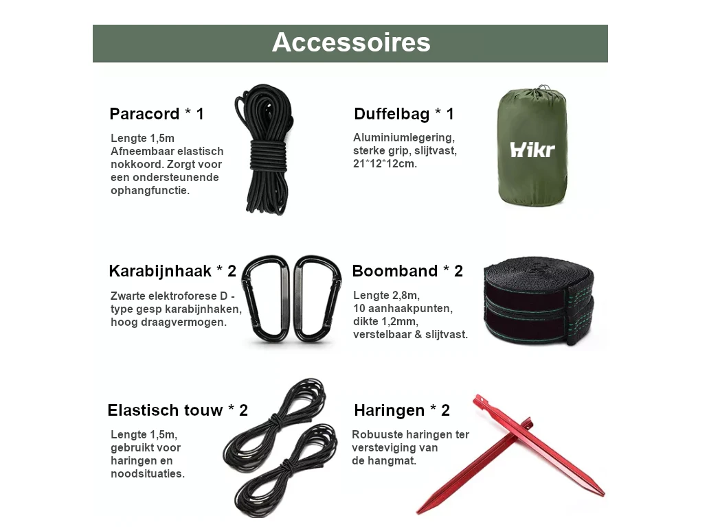 Hikr 2 Persoons Hangmat - Brown 3 Hikr 2 Persoons Hangmat - Brown - Afbeelding 3