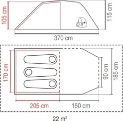 Coleman Cortes 3 Tunneltent -Merkloos Winkel 66473fe57ec746.94136152
