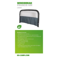 Bo-Camp Francis 240 X 140 Cm Opblaasbaar Windscherm -Merkloos Winkel 66476a6a026299.84102311