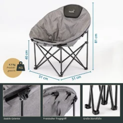 Skandika Kupari Moonchair Vouwstoel -Merkloos Winkel 664c54ac2c0220.68114143