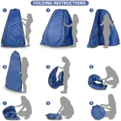 Campingwise Pop-up Douchetent - Blue -Merkloos Winkel 6655c78075d2a6.11395543