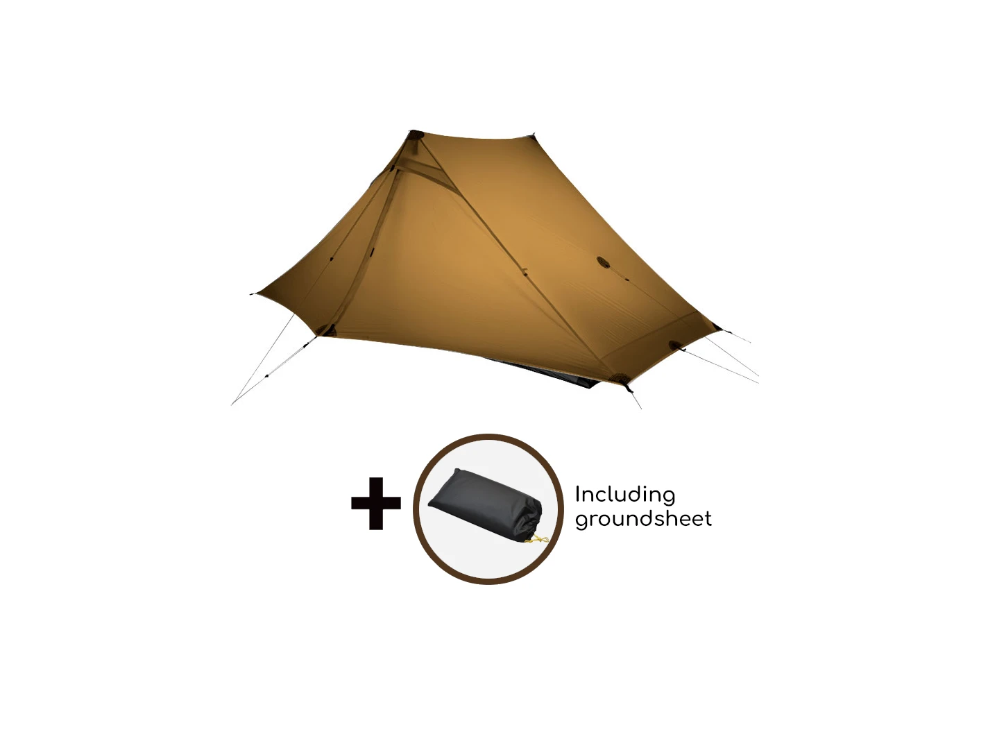 3F UL GEAR Lanshan 2 PRO 2-persoons Tent - Brown 2 3F UL GEAR Lanshan 2 PRO 2-persoons Tent - Brown - Afbeelding 2