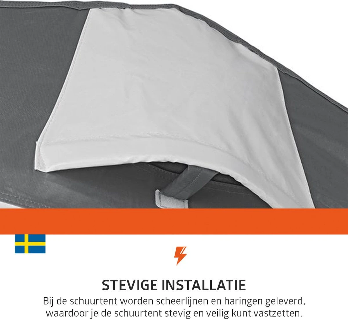 Campout Stella Nova Schuurtent - Grey 3 Campout Stella Nova Schuurtent - Grey - Afbeelding 3