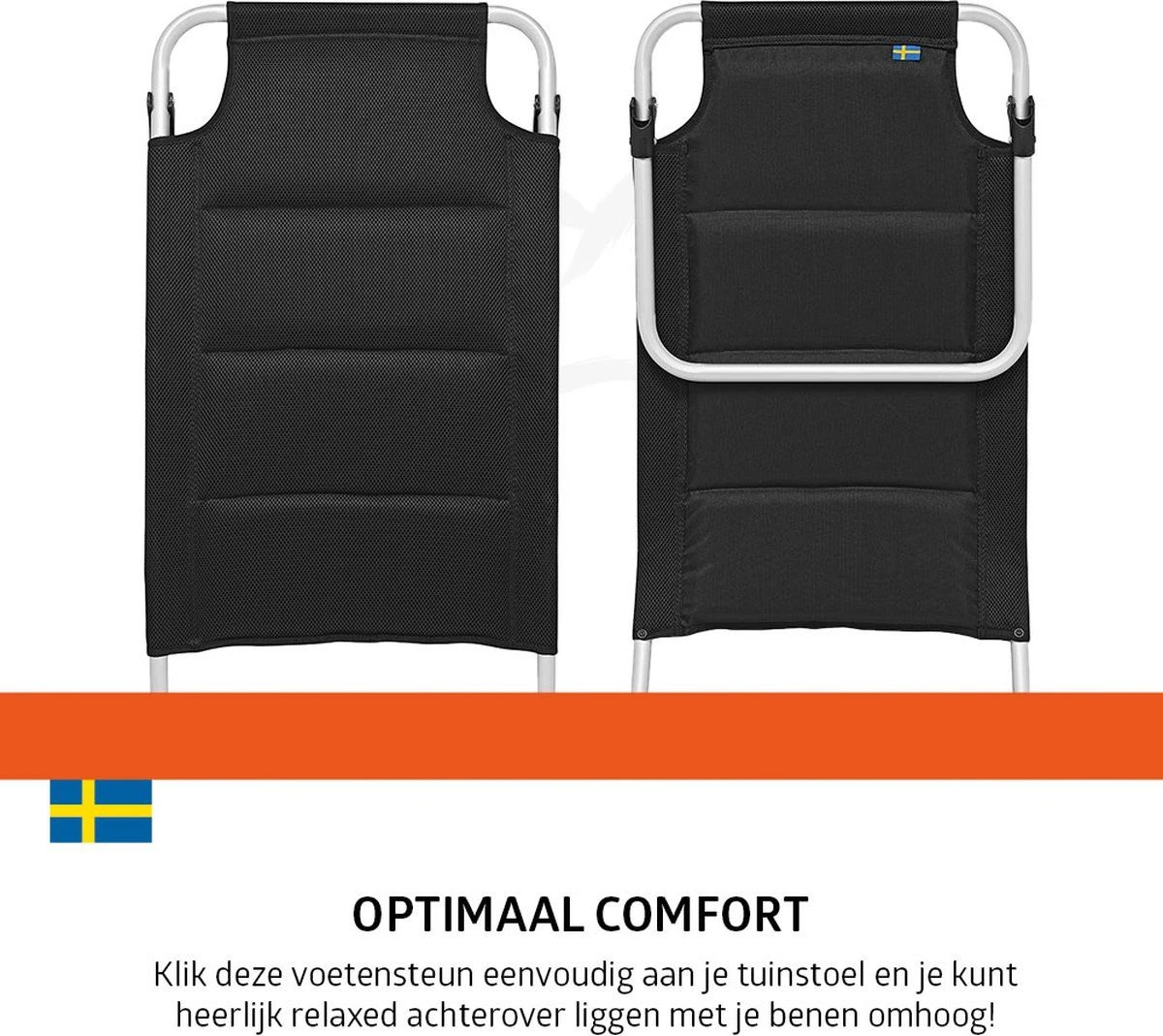 Campout 48 X 76 Cm Voetensteun - Black 2 Campout 48 X 76 Cm Voetensteun - Black - Afbeelding 2