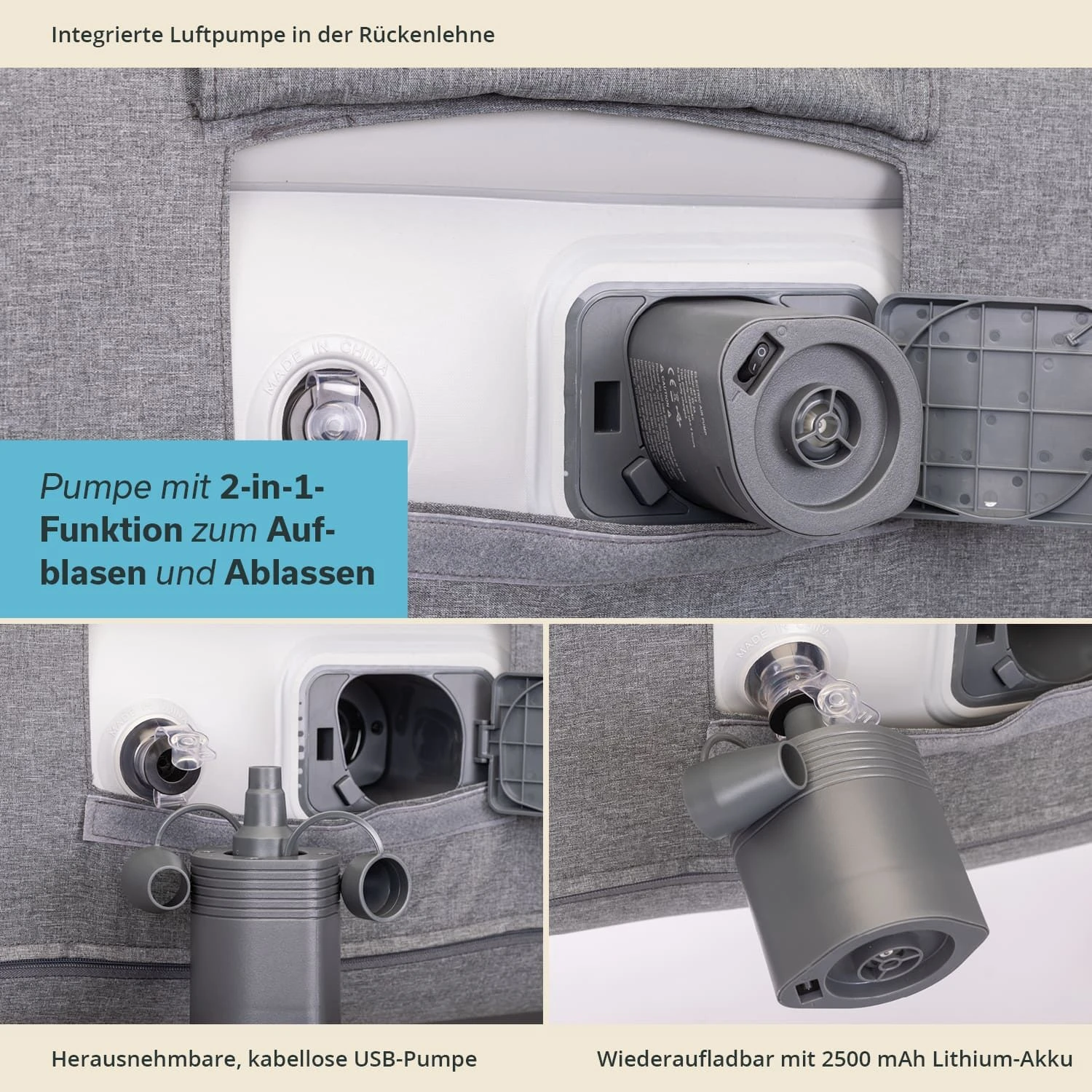 Skandika Easy Air Single Opblaasbare Stoel 3 Skandika Easy Air Single Opblaasbare Stoel - Afbeelding 3