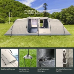Skandika Casablanca 8 Sleeper Protect Tunneltent -Merkloos Winkel 66a35ea482db91.01394952