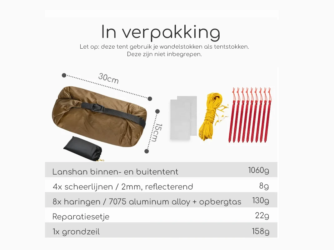 3F UL GEAR Lanshan Tent 3 3F UL GEAR Lanshan Tent - Afbeelding 3