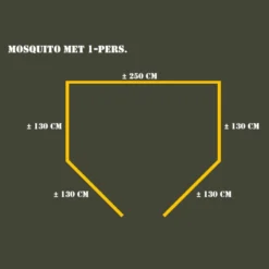 Merkloos Fosco Industries 1-persoons Klamboe -Merkloos Winkel 682efbdef8a7a1d5