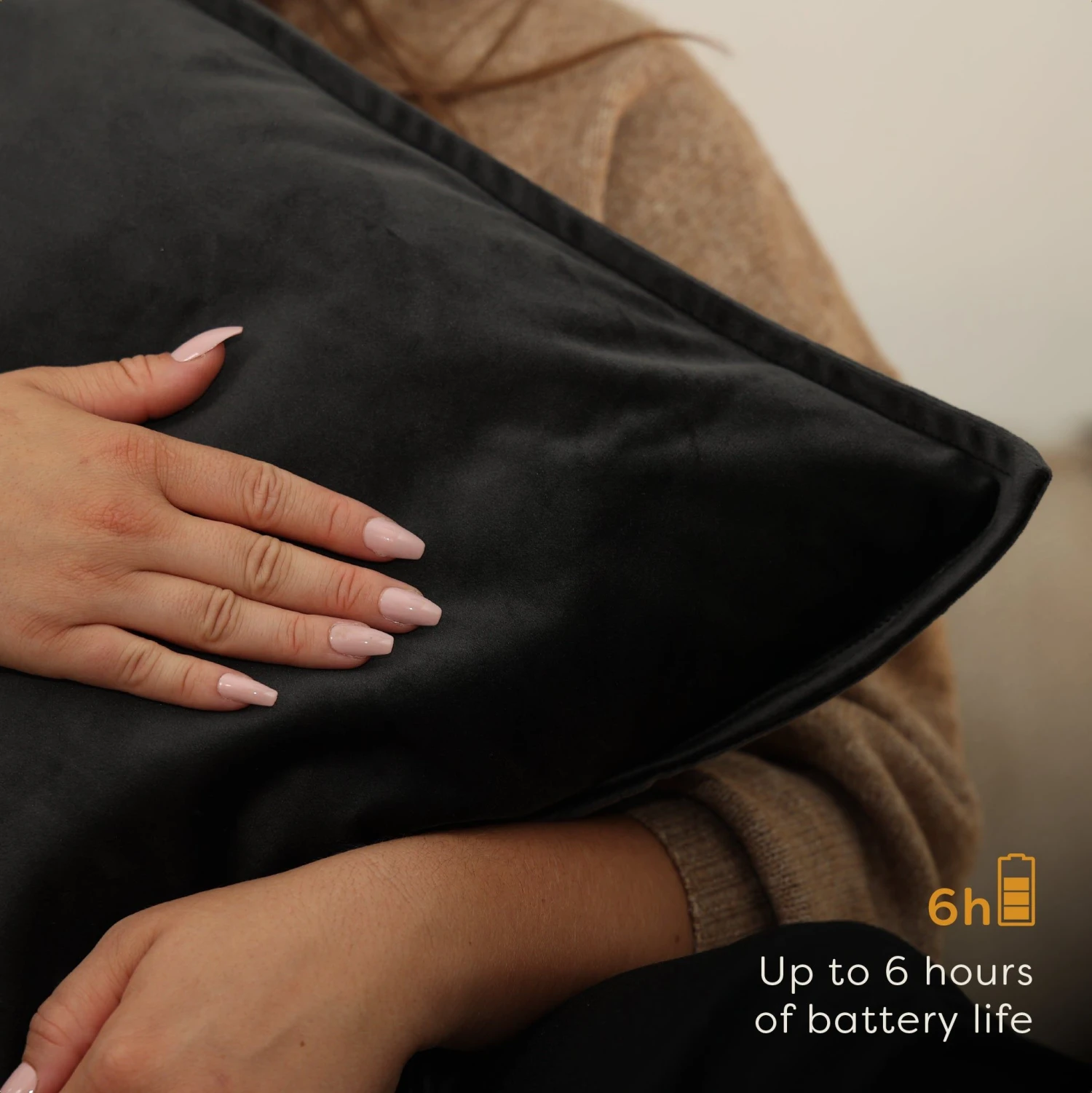 Pleafs Warmtekussen Plush 45x60cm - Onyx 4 Pleafs Warmtekussen Plush 45x60cm - Onyx - Afbeelding 4