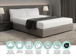 DoubleDry Home Wit Hoeslaken - 140 X 200 Cm 10 DoubleDry Home Wit Hoeslaken - 140 X 200 Cm -Merkloos Winkel 6ab39cc28cc53780