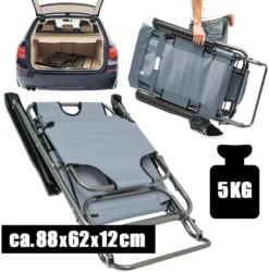 AMANKA 155 X 60 Verstelbare Relaxstoel - Grey -Merkloos Winkel 6be6b345677b5998