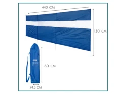 HIXA 440 X 130 Cm Windscherm - Blue -Merkloos Winkel 75bb61cca41f2e36