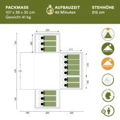 Skandika Nimbus 12 Sleeper Protect Groepstent 7 Skandika Nimbus 12 Sleeper Protect Groepstent -Merkloos Winkel 77239587536c5f8b