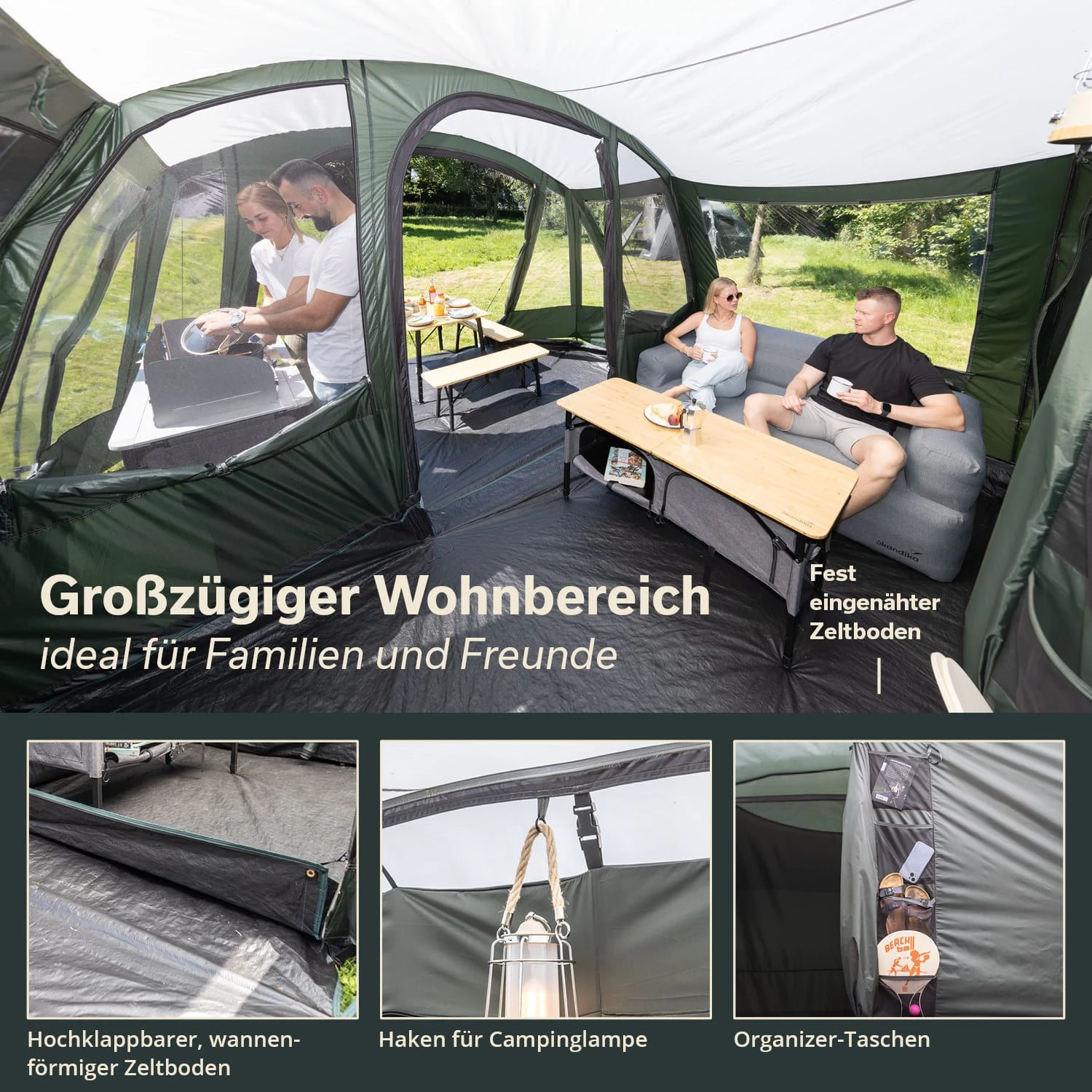 Skandika Canyon 4 Protect Tunneltent 3 Skandika Canyon 4 Protect Tunneltent - Afbeelding 3