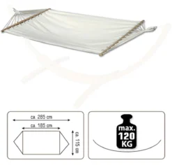 AMANKA 200 X 120 Hangmat Met Frame - White -Merkloos Winkel 77e447238f108de9