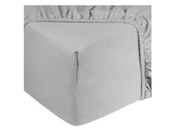 DoubleDry Flanel 180x200 Cm Hoeslaken - Lichtgrijs