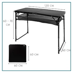 HIXA Campingtafel - 120 X 60 Cm -Merkloos Winkel 7da88e96db205495