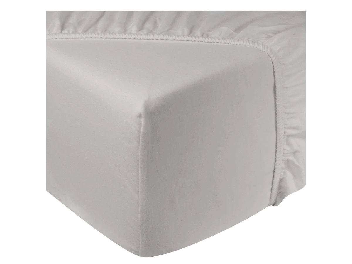 DoubleDry Flanel 140x200 Cm Hoeslaken - Ecru 1 DoubleDry Flanel 140x200 Cm Hoeslaken - Ecru