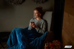 Luvego Fleece/sherpa Elektrische Deken - Dark Blue 8 Luvego Fleece/sherpa Elektrische Deken - Dark Blue -Merkloos Winkel 86fc9daa126baf98