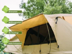 OutdoorU Family Plus 4 Persoons Daktent - Green 10 OutdoorU Family Plus 4 Persoons Daktent - Green -Merkloos Winkel 8ab77d73b2dd53f1