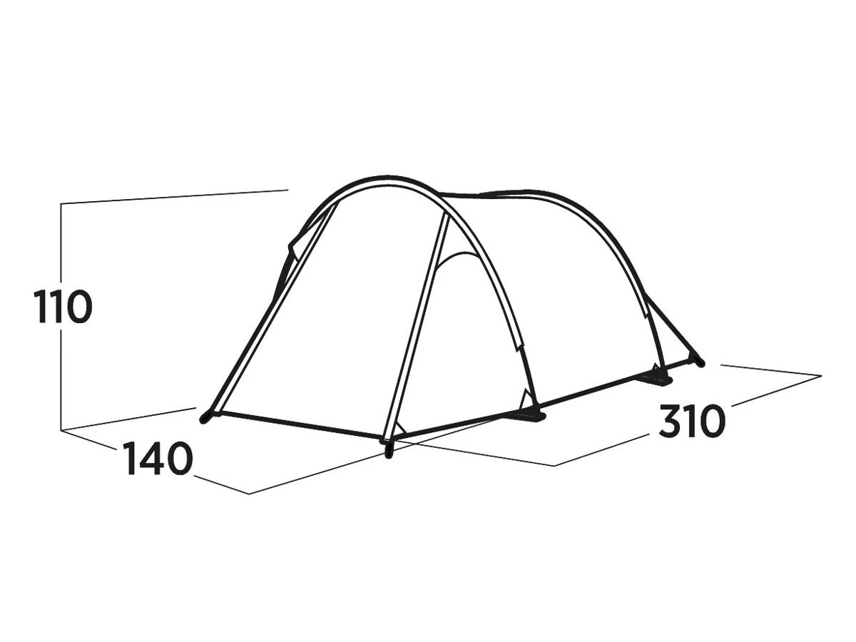 Easy Camp Hemsedal 2 Tunneltent 3 Easy Camp Hemsedal 2 Tunneltent - Afbeelding 3