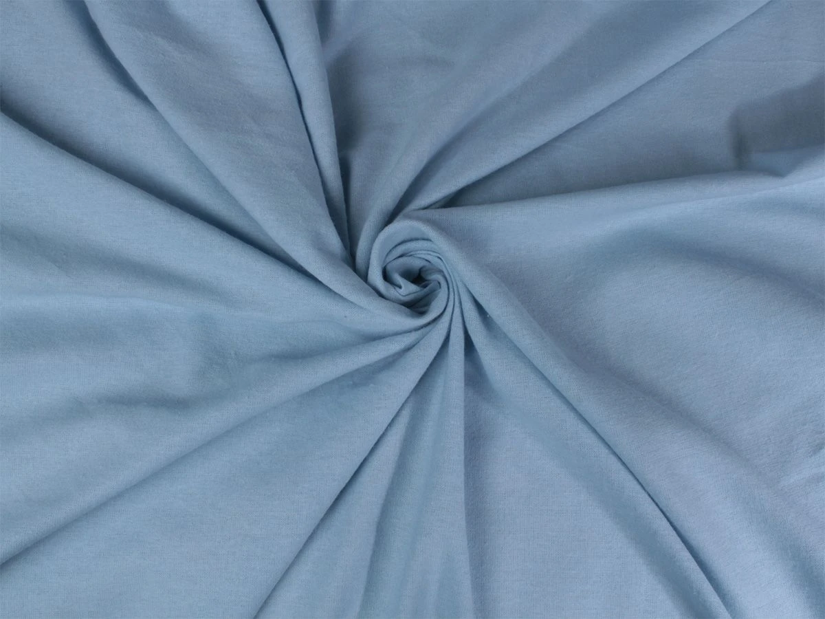 DoubleDry Flanel 140x200 Cm Hoeslaken - Wolk Blauw 3 DoubleDry Flanel 140x200 Cm Hoeslaken - Wolk Blauw - Afbeelding 3