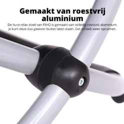 FlinQ Aura Opvouwbare Loungestoel - Antraciet 8 FlinQ Aura Opvouwbare Loungestoel - Antraciet -Merkloos Winkel 925b75d2d668f8b3
