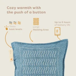 Pleafs Warmtekussen Nomad 45x45cm - Shadow Blue -Merkloos Winkel 9c3cb562531a4b52