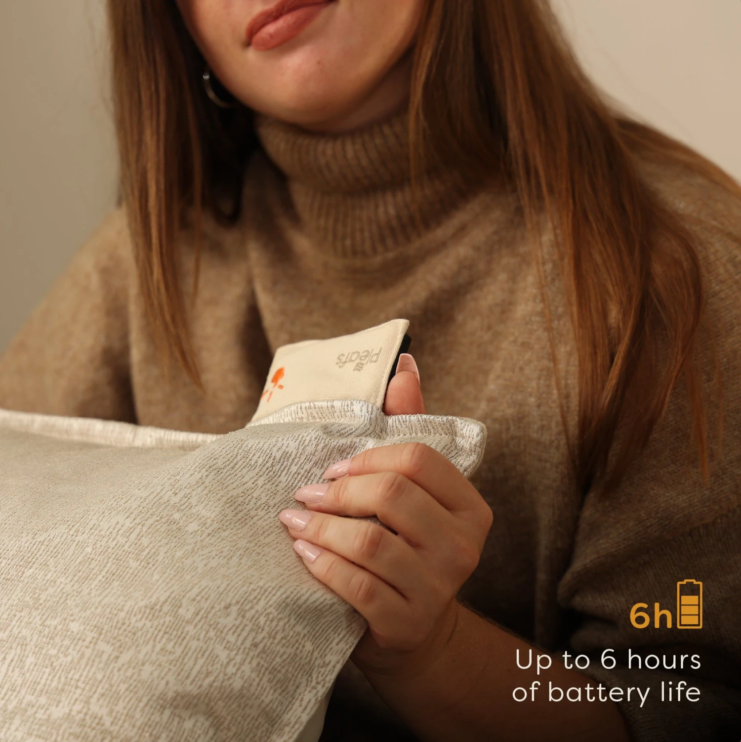 Pleafs Warmtekussen Boho 45x45cm - Dark Vanilla 4 Pleafs Warmtekussen Boho 45x45cm - Dark Vanilla - Afbeelding 4