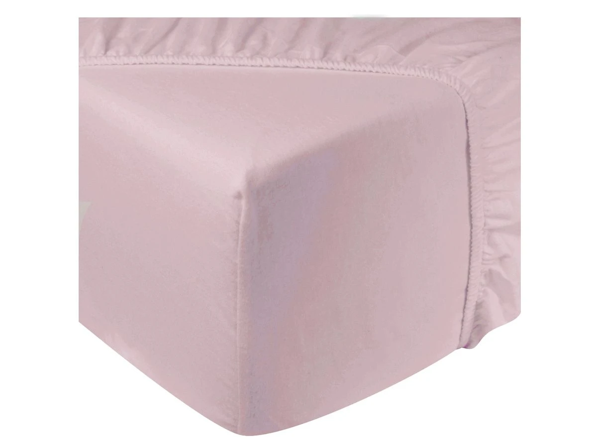 DoubleDry Flanel 90x200 Cm Hoeslaken - Lichtroze 1 DoubleDry Flanel 90x200 Cm Hoeslaken - Lichtroze