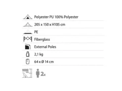 Brunner Chef II Outdoor Keukentent -Merkloos Winkel a7a46a9e1e6725f7